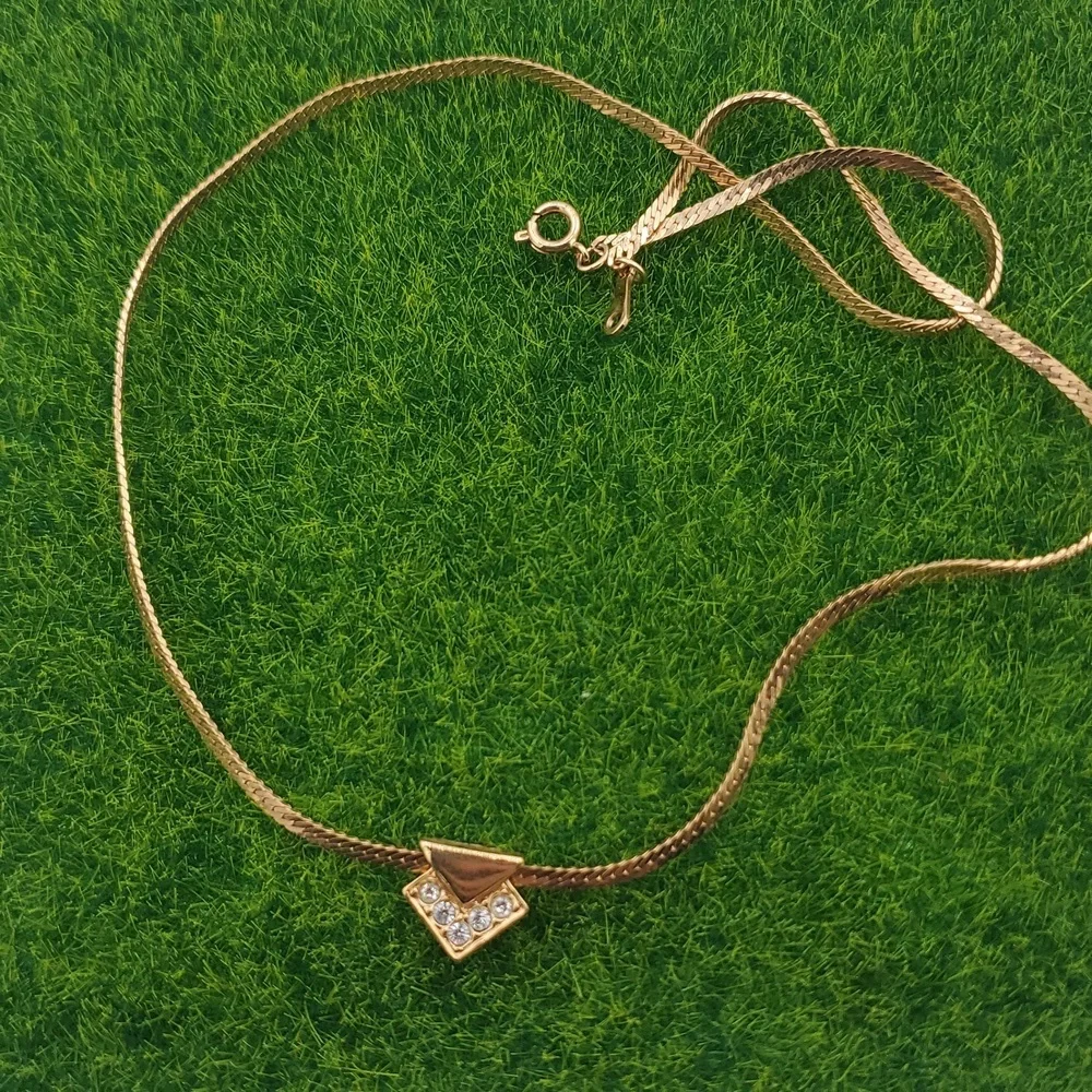 Midcentury 18 Inch Avon N3624 Crystal Necklace